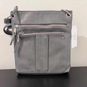 Time and Tru Gray Crossbody Bag